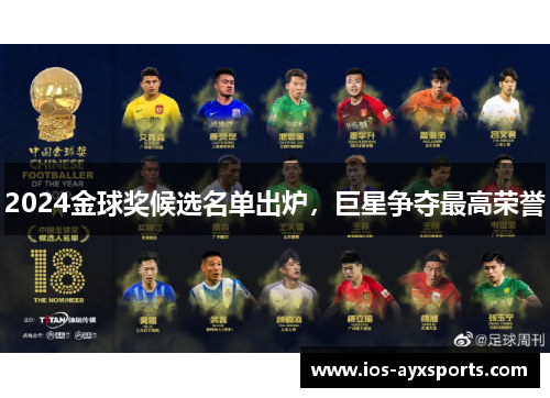 2024金球奖候选名单出炉，巨星争夺最高荣誉
