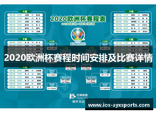 2020欧洲杯赛程时间安排及比赛详情