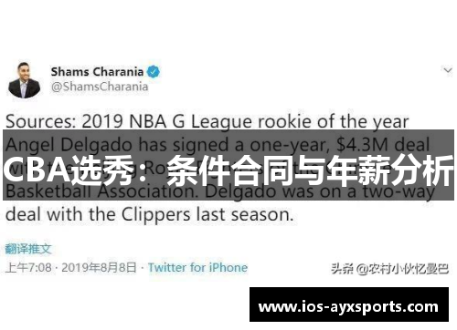 CBA选秀：条件合同与年薪分析