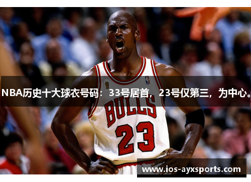 NBA历史十大球衣号码：33号居首，23号仅第三，为中心。